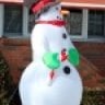 fake snowman